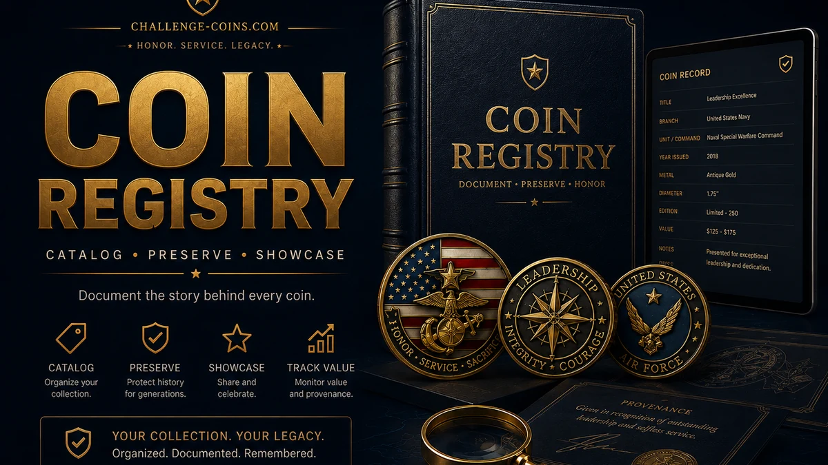Challenge Coin Registry catalog and provenance showcase