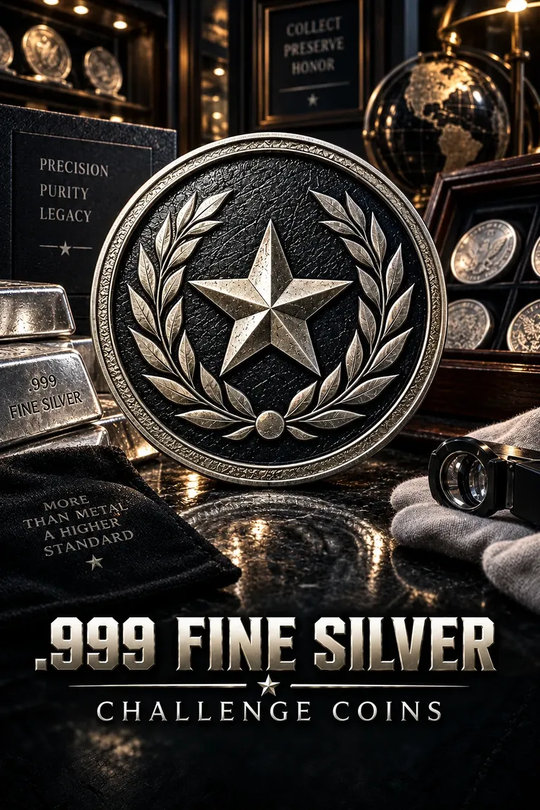 .999 FINE Silver challenge coins