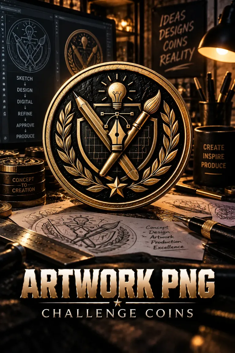 Artwork PNG challenge coins