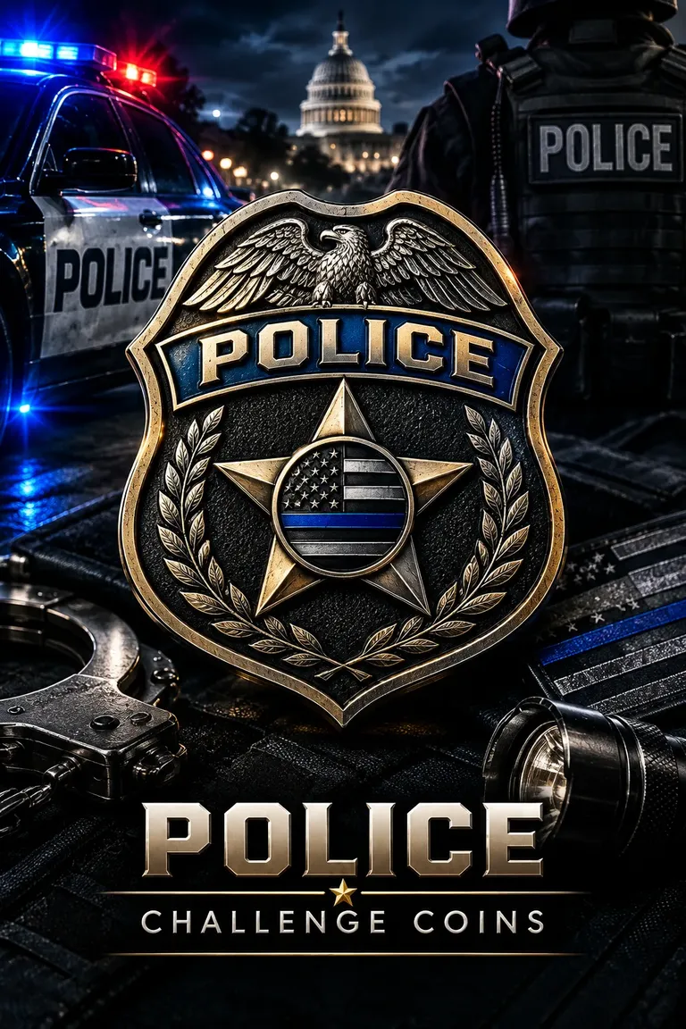 Police challenge coins