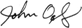 Signature of John Olgesby