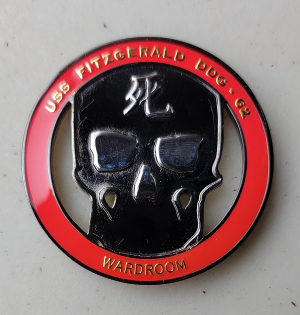 USS FITZGERALD - Challenge Coin - FAR EAST DEATH DEALERS - Image 2