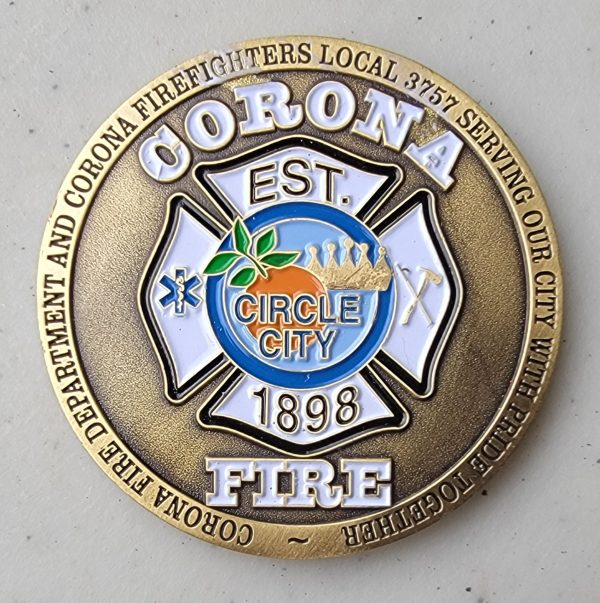 IAFF - CORONA,CA - Challenge Coin - Image 2
