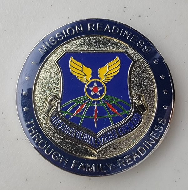 THE AIR FORCE SPOUSE - HEART OF THE TEAM - AFGSC - Challenge Coin