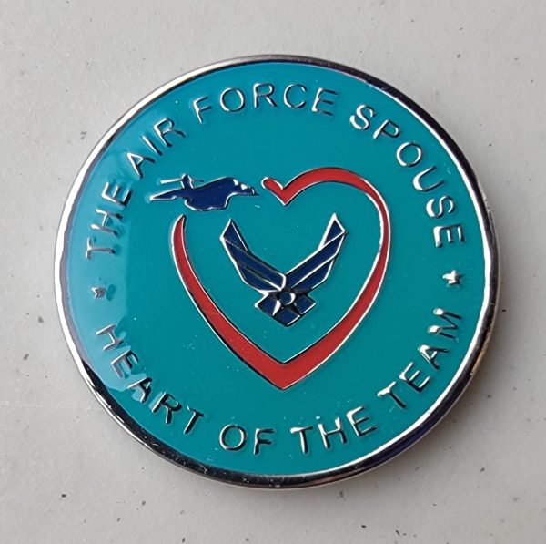 THE AIR FORCE SPOUSE - HEART OF THE TEAM - AFGSC - Challenge Coin - Image 2