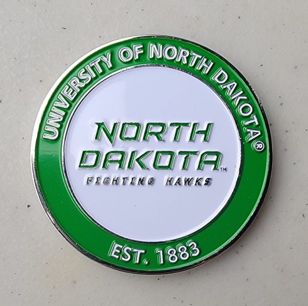 UNIVERSITY OF NORTH DAKOTA - FIGHTING HAWKS - Challenge Coin - Image 2