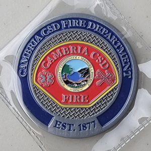 CAMBRIA CSD FIRE DEPT - Challenge Coin