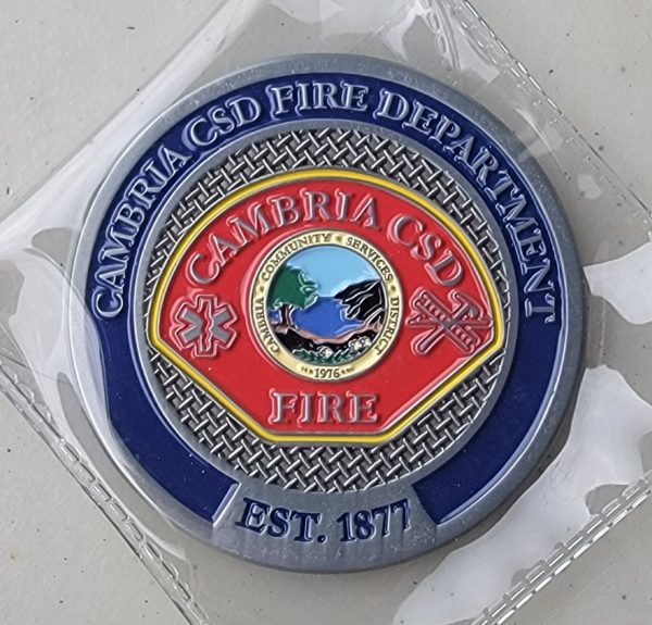 CAMBRIA CSD FIRE DEPT - Challenge Coin