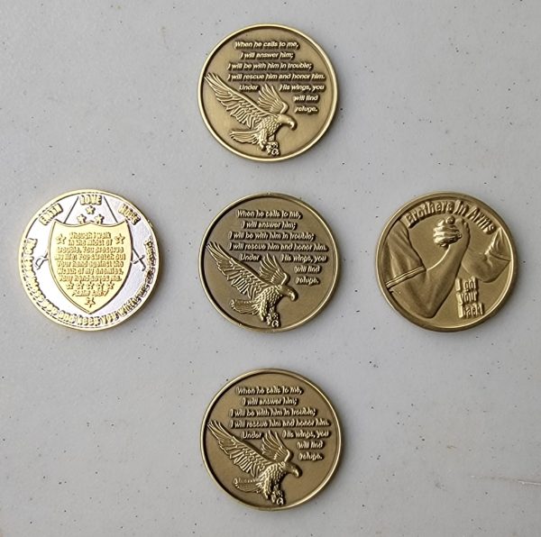 CHALLENGE COIN - PSALM AND COURAGE COLLECTION - Image 2