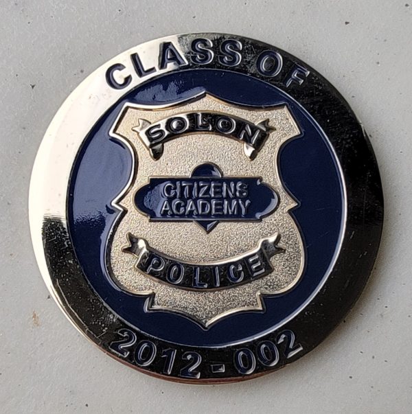 SOLON POLICE - CITIZENS ACADEMY - Challenge Coin