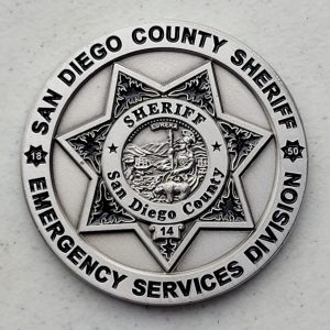 SAN DIEGO COUNTY SHERIFF - EMERGENCY SERVICES DIVISION - Challenge Coin