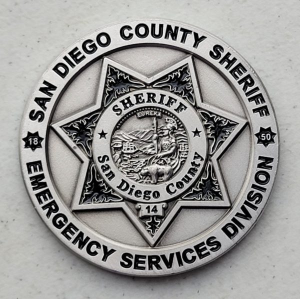 SAN DIEGO COUNTY SHERIFF - EMERGENCY SERVICES DIVISION - Challenge Coin