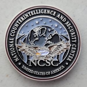 National Counterintelligence and Security Center - Challenge Coin