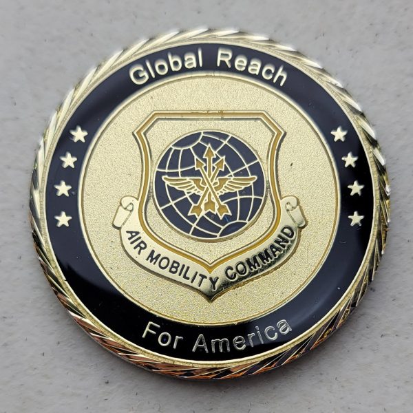 4 STAR - LICHTE - AIR MOBILITY COMMAND - Challenge Coin - Image 2