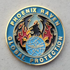 PHOENIX RAVEN - GLOBAL PROTECTION - DEFENSOR FORTIS - Challenge Coin