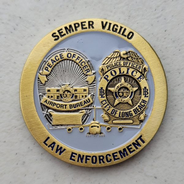 LONG BEACH AIRPORT - LAW ENFORCEMENT - Challenge Coin - Image 2