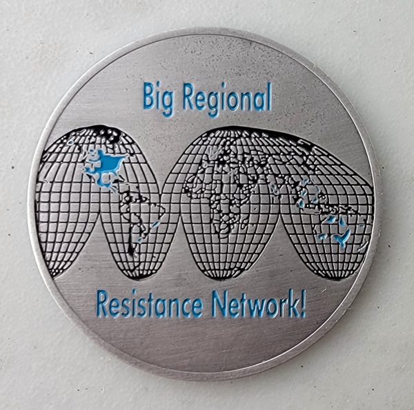 BRRN (BIG REGIONAL RESISTANCE NETWORK) - CHALLENGE COIN - Image 2