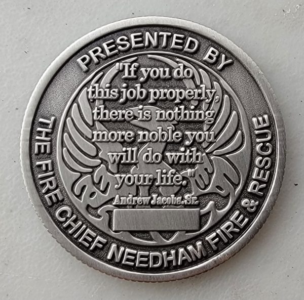 Needham Fire & Rescue - Truck 6 - Challenge Coin - Image 2