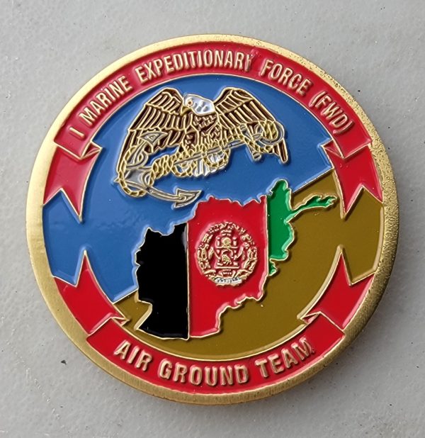 AIR GROUND TEAM - MARINE Challenge Coin - Afghanistan