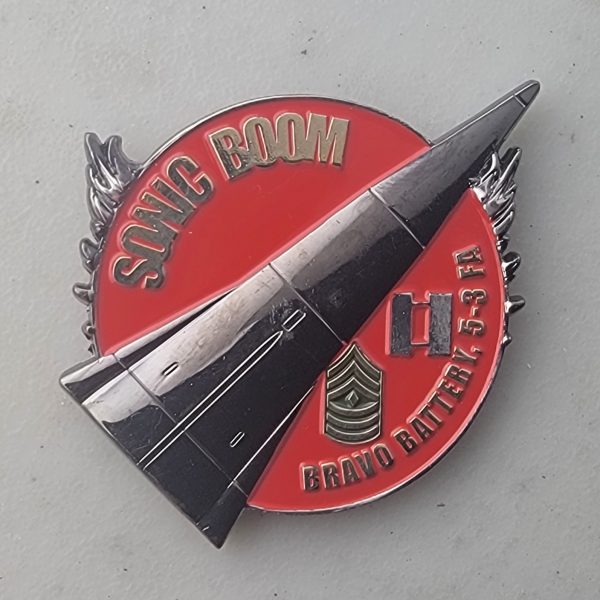 DARK EAGLE - SONIC BOOM - LONG RANGE HYPERSONIC WEAPON - Challenge Coin - Image 2