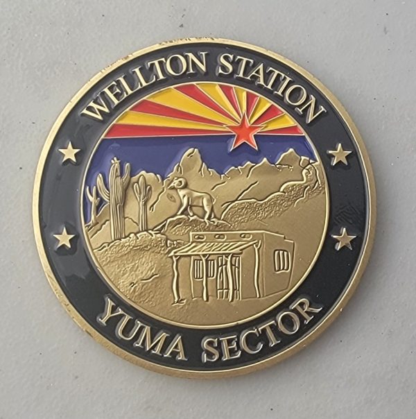 US BORDER PATROL - YUMA, AZ - CHALLENGE COIN - Image 2