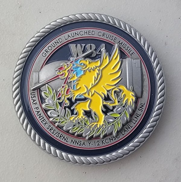 W84 - GROUND LAUNCED CRUISE MISSLE - Challenge Coin
