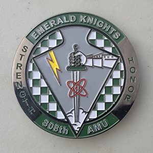308th AMU - EMERALD KNIGHTS - Challenge Coin