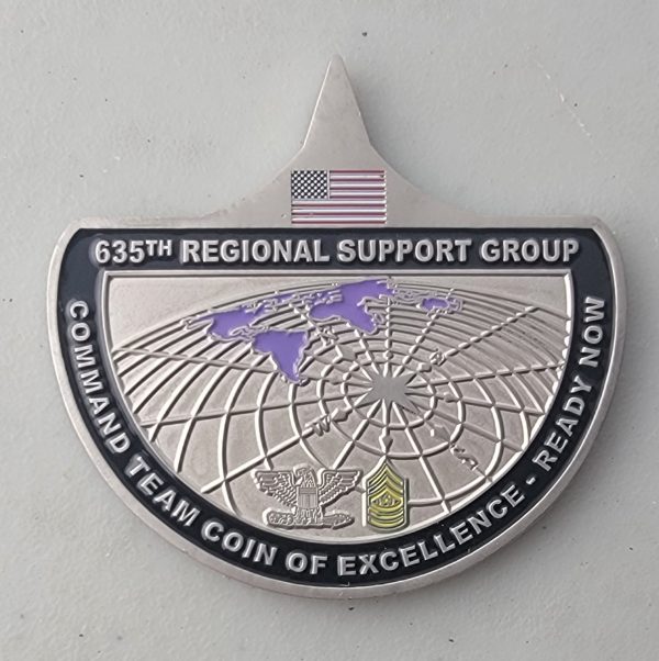 635TH REGIONAL SUPPORT GROUP - Challenge Coin - Image 2