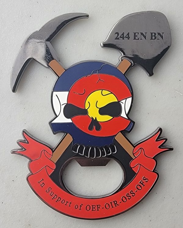 244ENBN - BOTTLE OPENER Challenge Coin