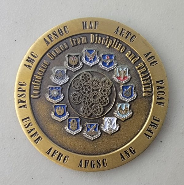 AIR FOCE EDUCATION & TRAINING- Challenge Coin - Image 2