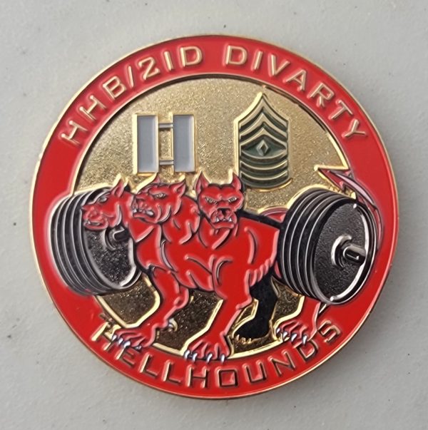 HELLHOUNDS - DOGS OF WAR - Challenge Coin