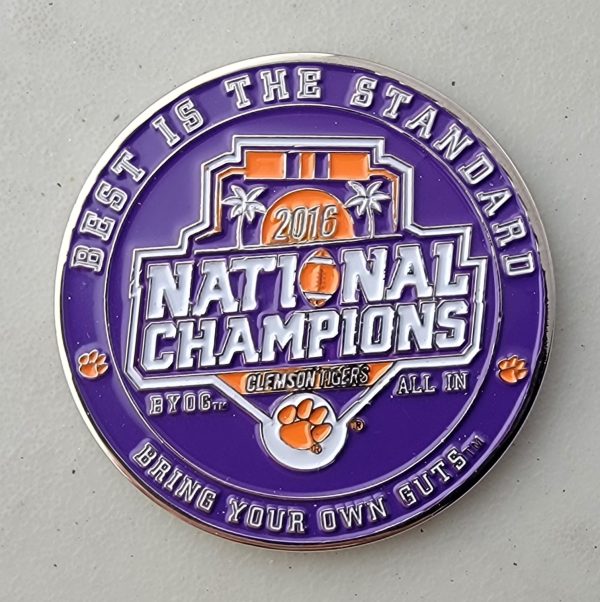 CLEMSON - Challenge Coin - Image 2
