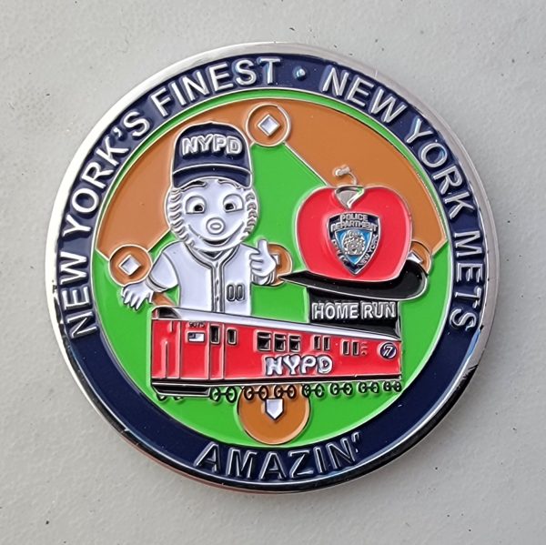 METS - NYPD - Challenge Coin - Image 2