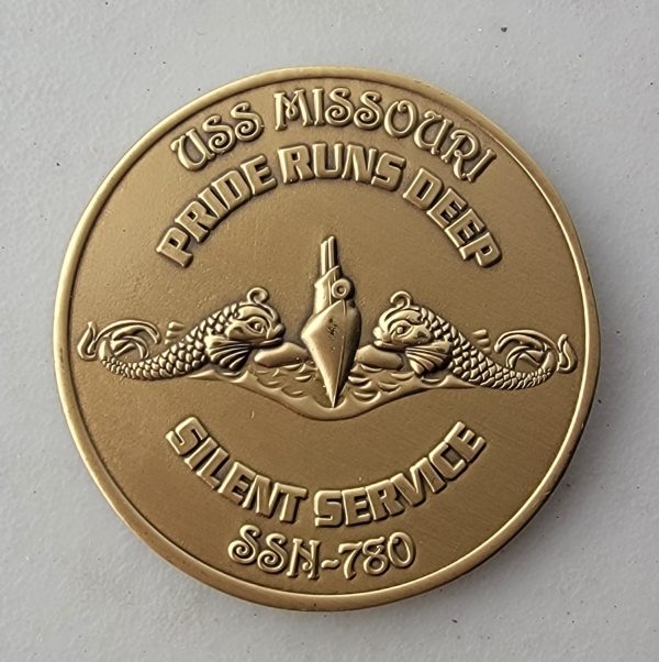 USS MISSOURI - SSN 780 - Challenge Coin - Image 2