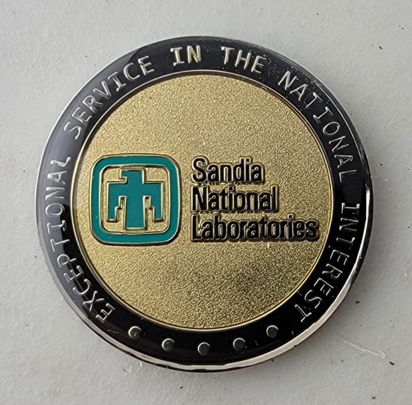 SNL - MATERIAL SCIENCE & ENGINEERING - Challenge Coin