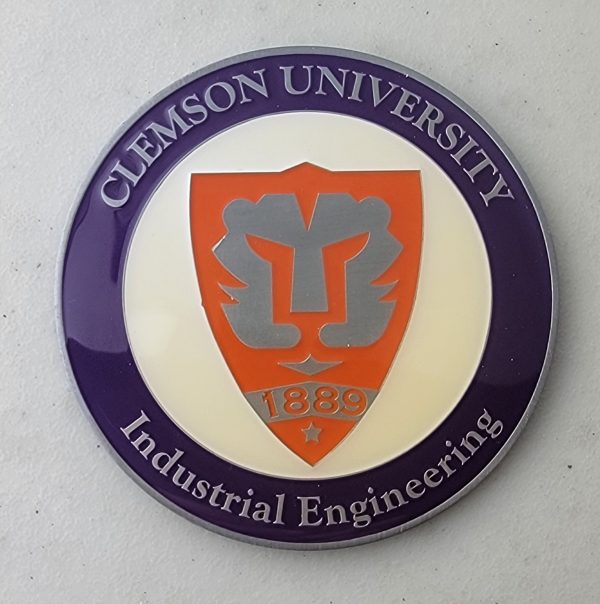 CLEMSON INDUSTRIAL ENGINEERING - 2014 - Challenge Coin - Image 2