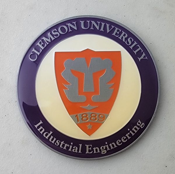 CLEMSON INDUSTRIAL ENGINEERING - 2015 - Challenge Coin - Image 2