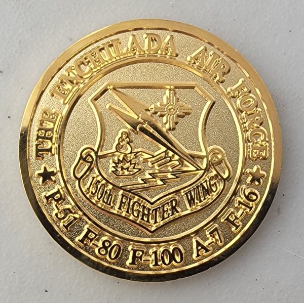 150th FIGHTER WING - TACO - F16 - Challenge Coin - Image 2