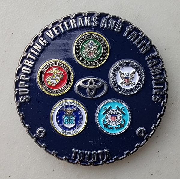 TOYOTA VETERANS ASSOCIATION - Challenge Coin - Image 2