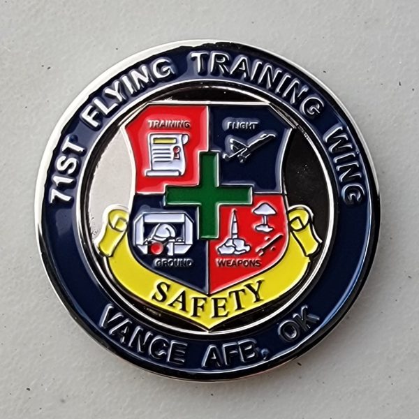 71ST FLYING TNG WING - TEAM VANCE - Challenge Coin - Image 2