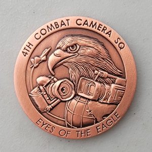 4TH COMBAT CAMERA SQ - Challenge Coin