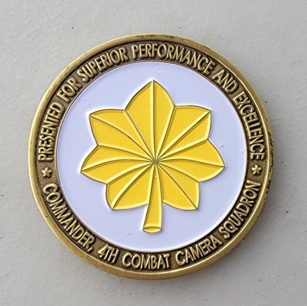 4TH COMBAT CAMERA SQ - Challenge Coin - Image 2