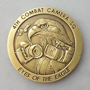 4TH COMBAT CAMERA SQ - Challenge Coin