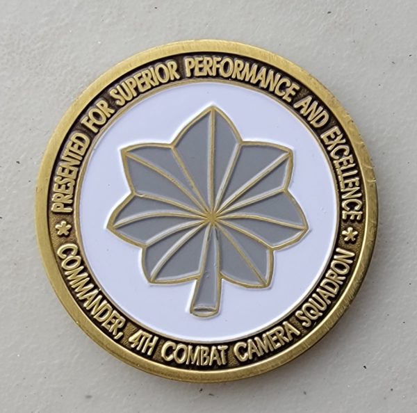 4TH COMBAT CAMERA SQ - Challenge Coin - Image 2