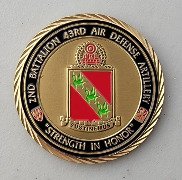 2ND BATTALION - 43RD AIR DEFENSE ARTILLERY - Challenge Coin