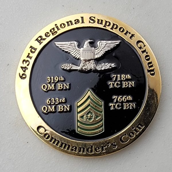 635TH REGIONAL SUPPORT GROUP - Challenge Coin (Copy) - Image 2