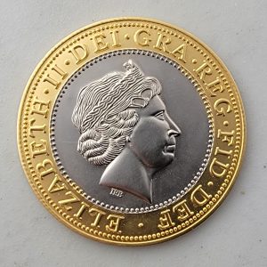 BRITISH TWO POUND - Challenge Coin