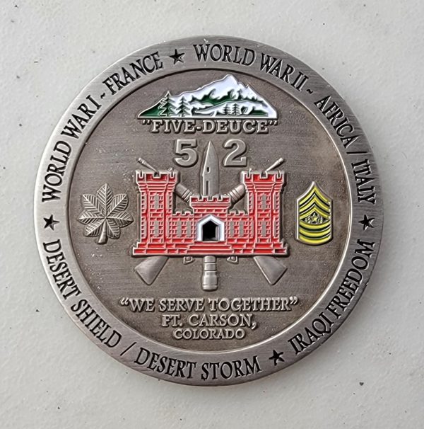 52nd ENGINEER BATTALION (CONSTRUCTION) - Challenge Coin - Image 2