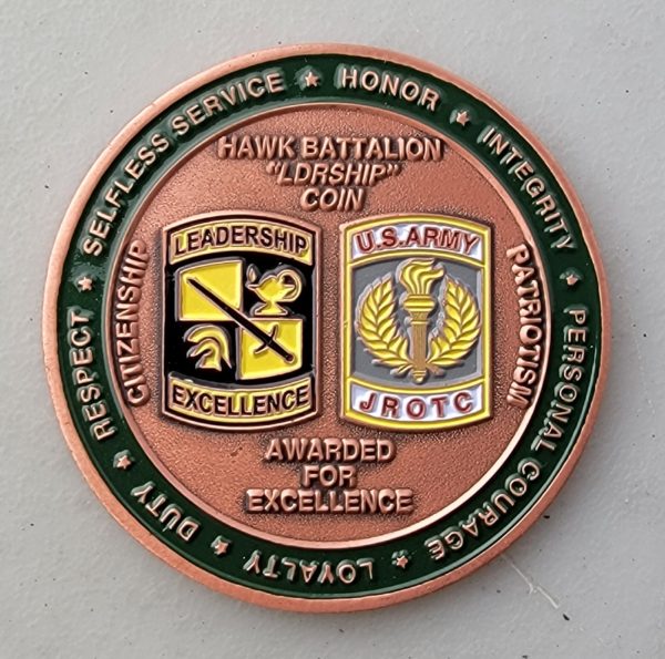 HAWK BATTALION - JROTC - Challenge Coin - Image 2
