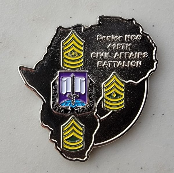 415TH CIVIL AFFAIRS AIRBORNE BATTALION - Challenge Coin - Image 2